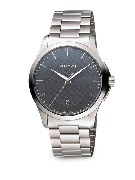 gucci g-timeless gold plated and stainless steel men& 39|Gucci men's watches.